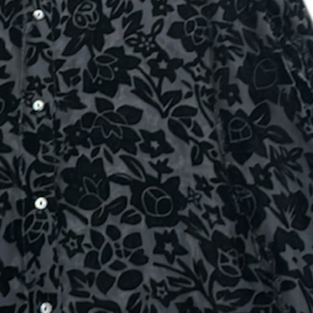 Suchada slik blend button up burnt velvet tunic blouse 3x whimsigoth,,  gothic - Picture 9 of 9